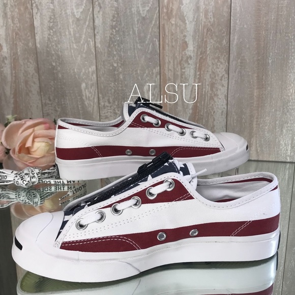 Converse Jack Purcell Zip OX Canvas White Garnet W - Picture 5 of 8